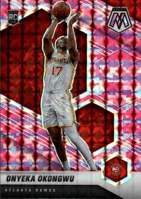 2020-21 Panini Mosaic Onyeka Okongwu #225 Mosaic Camo Pink Atlanta Hawks 17B - Image 1 of 2