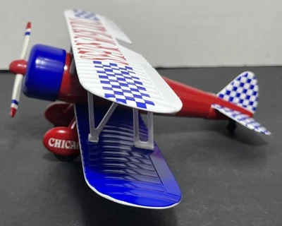 1934 Stearman Collector Series Bi-Plane Sears Roebuck Airplane Diecast Bank NIB - Image 1 of 4