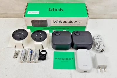 Blink Outdoor 4 Wireless (newest model) 2 Security Camera System USED - Image 1 of 4