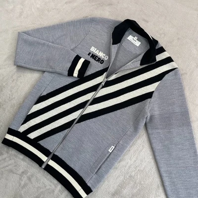 Chaqueta de Pista Rapha Balmamion Para Hombre 3 Gris Medio Negro 100% Lana Ciclismo Nueva Sin Etiquetas Foto 1 de 4