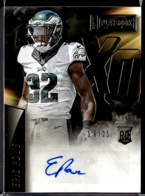 2015 PLAYBOOK ROOKIE X'S & O'S SIGNATURES GOLD #XO-ER ERIC ROWE RC (16/25) - Image 1 of 2