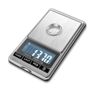 Schmuck kleine digitale Waage 0,01 Gramm Genauigkeit - tragbare digitale Schmuckwaage G - Bild 1 von 12