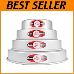 4-Tiered Cake Pans, Aluminum, Set of 4 - Picture 1 of 7