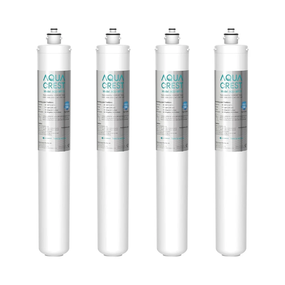 AquaCrest I2000 Under Sink Filter - 4 Pack