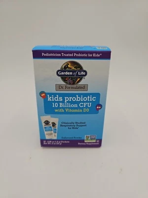 Garden of Life Kids Probiótico 10B UFC con Vitamina D3 Sin Sabor 30 Paquetes 01/26 Foto 1 de 4