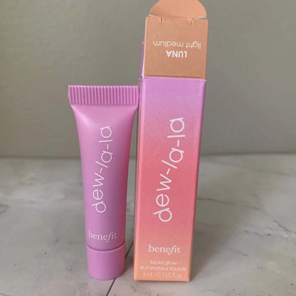 BENEFIT COSMETICS Dew La La All-Over Glow Liquid Highlighter in Luna 0.1 Oz - Image 1 of 1