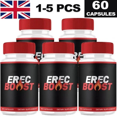 1-5 Pack Erec Boost Pills, Maximize Energy, Vitality & Stamina 60 Capsules