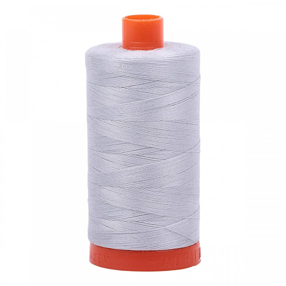 AURIFIL QUILT THREAD - 50 WT - 1422 yds #2600 Light Grey/Dove - Image 1 of 1