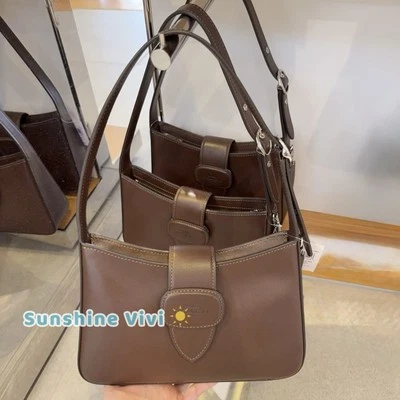 Bolsa de ombro nova com etiquetas Coach CAA92 Eliza fecho com zíper couro liso/prata/bordo - Imagem 1 de 4