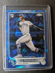 2022 Topps Chrome Update Julio Rodriguez Sapphire Rookie Debut RC #US62 Mariners - Picture 1 of 2
