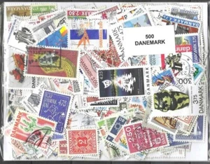 Dänemark 500 verschiedene Marken gestempelt - Bild 1 von 1