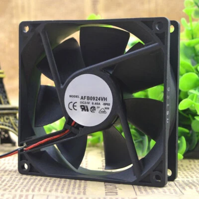 For Delta Cooling Fan DC 24V 0.4A 92x92x25mm 2 PIN AFB0924VH - Image 1 of 4