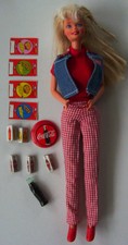 Coca Cola Picnic 1997 Barbie Doll coke plaid red frisbee bottle lunch summer