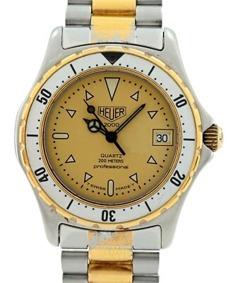 Reloj Heuer Vintage 34mm Mediano Solo Pre-Etiqueta Profesional Serie 2000 - ¡974.013! Foto 1 de 4