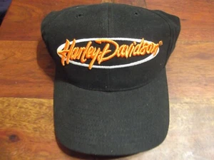 Gorra Harley Davidson naranja y negra ¡súper BONITA! - Imagen 1 de 4