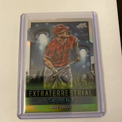 2024 Topps Cosmic Chrome - Extraterrestrial Talent #ET-10 Mike Trout - Image 1 of 2