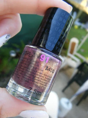 DEBBY Colorplay Laca de Uñas 91 Rosa Purpurina De Oro Val - Imagen 1 de 2