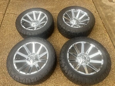 22 chrome wheels and tires Ford - Image 1 of 4