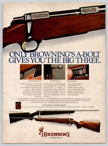 Vintage 1987 Browning A-Bolt abnehmbares Magazin 60 Bolt Top Tang Sicherheitsdruckanzeige - Bild 1 von 1