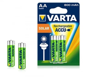 AA Rechargeable Batteries 800 mAh 2-Pack Varta Solar Accu Ready To Use - Picture 1 of 1