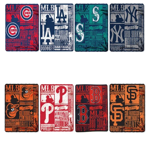 New Baseball League Teams Fleece Throw Blanket Collection 50'' x 60'' Northwest Cover