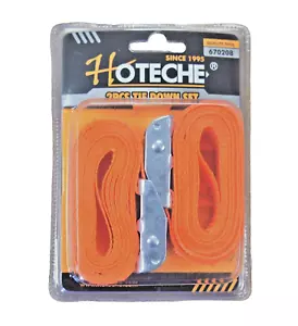 HOTECH 2pz Cinghie di fissaggio 1" x 8 piedi Fibbia a camme Legatura 670208 - Foto 1 di 4