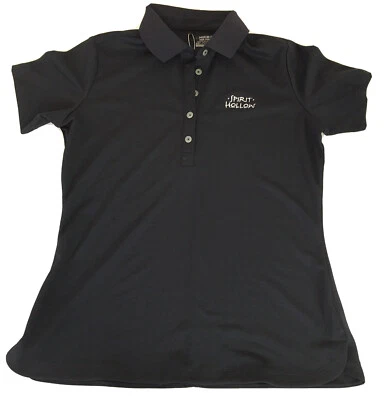 NWT Nike Golf Tour Performance Dri Fit  Polo Shirt Woman Medium Black - Image 1 of 4