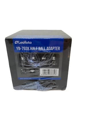 Leofoto YB-75SK  75mm Half Ball Adapter For Bowl Tripod Short Handle Low Profile - Image 1 of 3