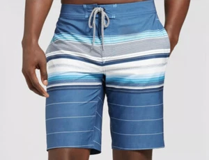 NWT Men's 10" Citation Board Shorts - Goodfellow & Co Blue Stripe W28” Small - Picture 1 of 2
