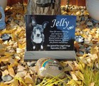 8x6 Tombstone Pet Memorial Stone Gravestone Picture Grave Garden Dog Puppy