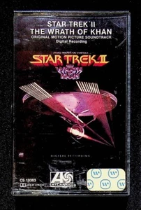 Star Trek II The Wrath of Khan (1982) Original Movie Soundtrack Cassette OST - Picture 1 of 6