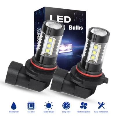 Par de bombillas antiniebla LED H10 9145 9140 blancas 6500K súper brillantes 40W Foto 1 de 4