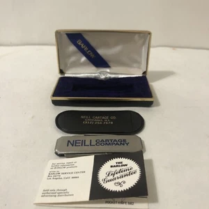 Chicago Neill Cartage Co Brand Barlow Knife B82. In Original Case + Papers - Picture 1 of 14