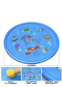 Splash Pad Tappetino da Gioco Irrigatore per Bambini, Giocattolo da Esterno per Bambini Estivi - Foto 1 di 4