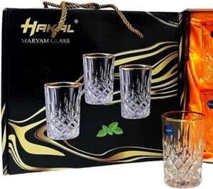 6er Set Hakal Teegläser Gläser Luxus Glas Kristall Look "Maryam Glass" Atay Cay - Bild 1 von 3