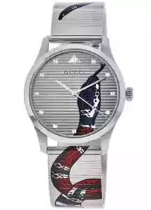 Gucci G-Timeless Contemporary Unisex Snake Print Watch - YA1264123 ($1350 MSRP) - Picture 1 of 13