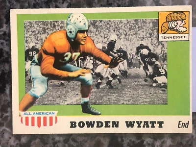 1955 Toppsl All American Football Card #77 Bowden Wyatt-Tennessee Set Break - Image 1 of 2