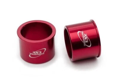 AS3 FRONT WHEEL SPACERS RED to fit GAS GAS EC XC 200 250 300 2007-2020 - Изображение 1 из 4