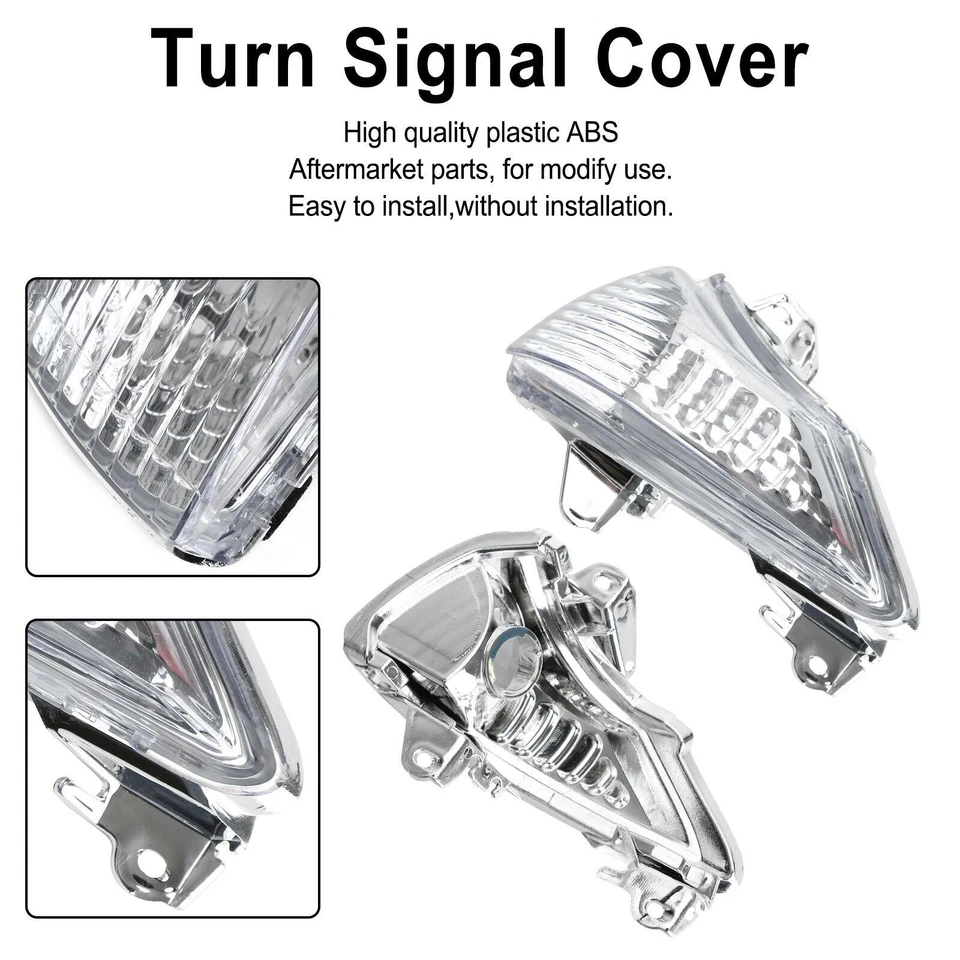 Front Turn Signals Cover For Kawasaki ER-6N EX650 Ninja 650 400R EX400 Clear UE - Изображение 1 из 4