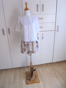 HUGO BOSS edle schicke Kurzarm Tunika Bluse, weiß, Gr.36/S - Bild 1 von 9