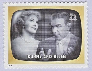 THE GEORGE BURNS GRACIE ALLEN SHOW STAMP 2009 TV EARLY MEMORIES BURNS AND ALLEN - Picture 1 of 2