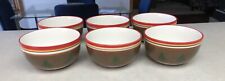 6 PFALTZGRAFF 2009 CAMP JINGLES SOUP OR CEREAL BOWL 6" Christmas TREES New