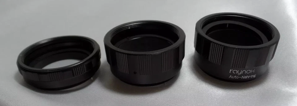 g Raynox Auto-Nahring 3 EXTENSION TUBES Step-up Rings for M42 mount camera 2848 - Image 1 of 3