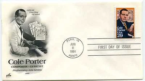 2550 Cole Porter, artes escénicas, ArtCraft FDC - Imagen 1 de 1