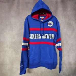 NWT Mitchell & Ness Philadelphia SIXERS NATION Head Coach Hoodie Mens L $110 - Picture 1 of 7