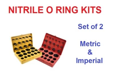NITRILE O RING KITS IMPERIAL & METRIC [SET OF 2] BOX 'H' & BOX 'G' 70 SHORE
