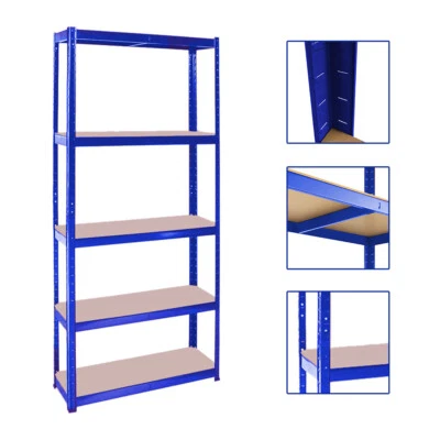 5-Tier Racking Heavy Duty Garage Shelving Storage Shelves Unit 180x90x30cm UKED.