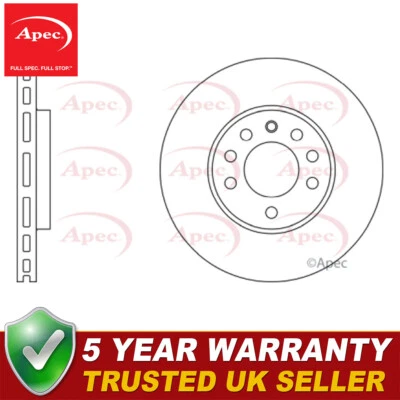 Apec Front Brake Disc Fits Vauxhall Vectra 2001-2009 Saab 9-3 2002-2012 - Image 1 of 2