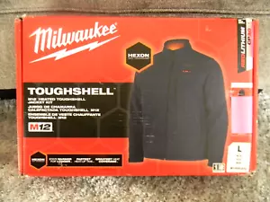 NEW Milwaukee M100U-21L BLUE M12 Heated TOUGHSHELL Jacket Size L - JACKET ONLY! - Picture 1 of 2