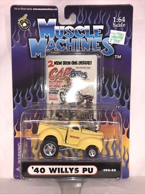 Muscle Machines 1940 Willys Pickup CARtoons Die Cast Car 1:64  - Image 1 of 4